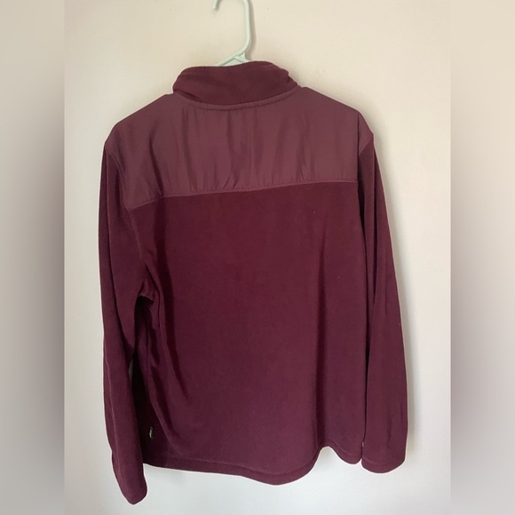 Bass Maroon Fleece Quarter Zip Size Large - Picture 6 of 6